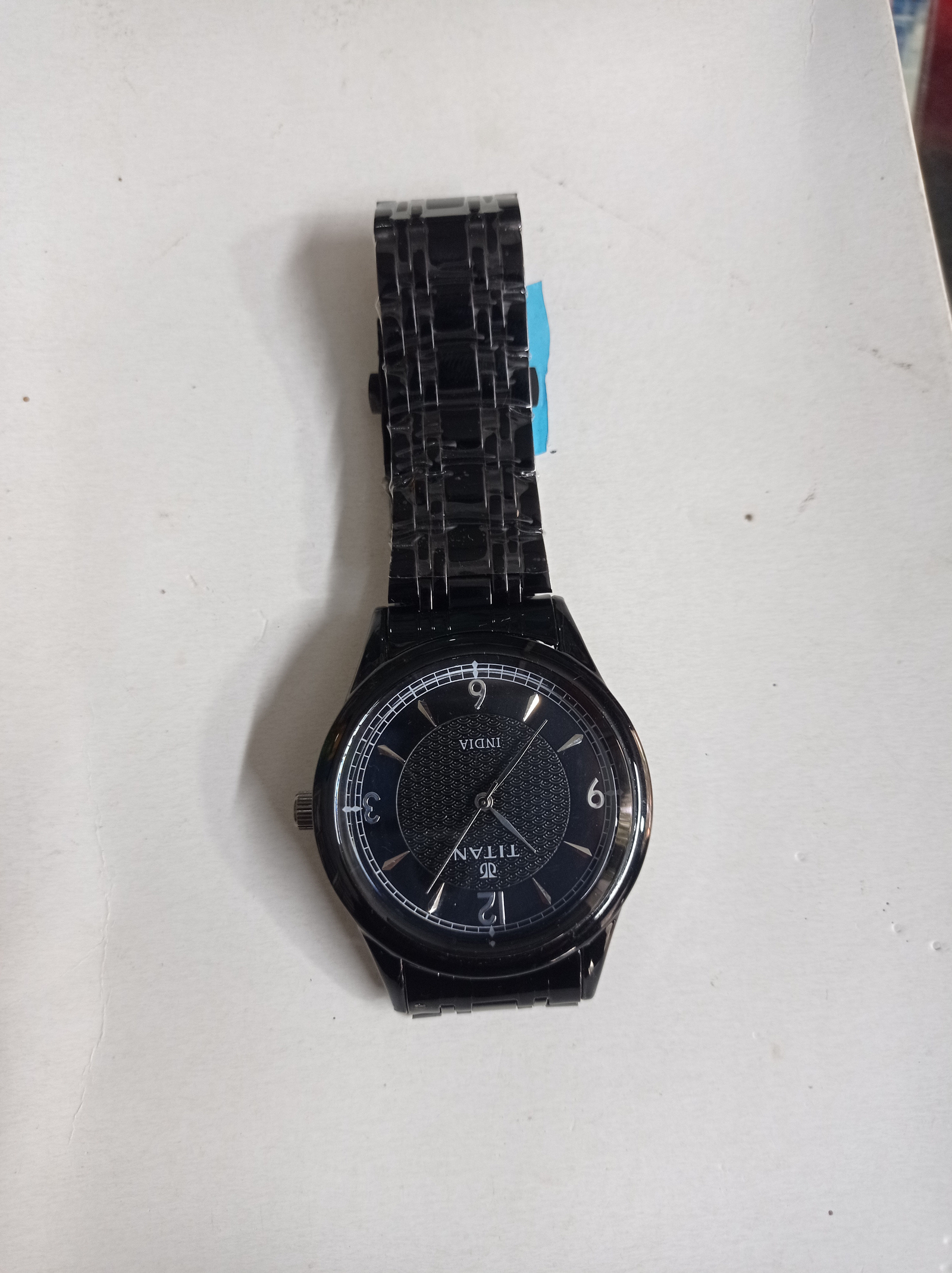 Titan Black Color Watch.