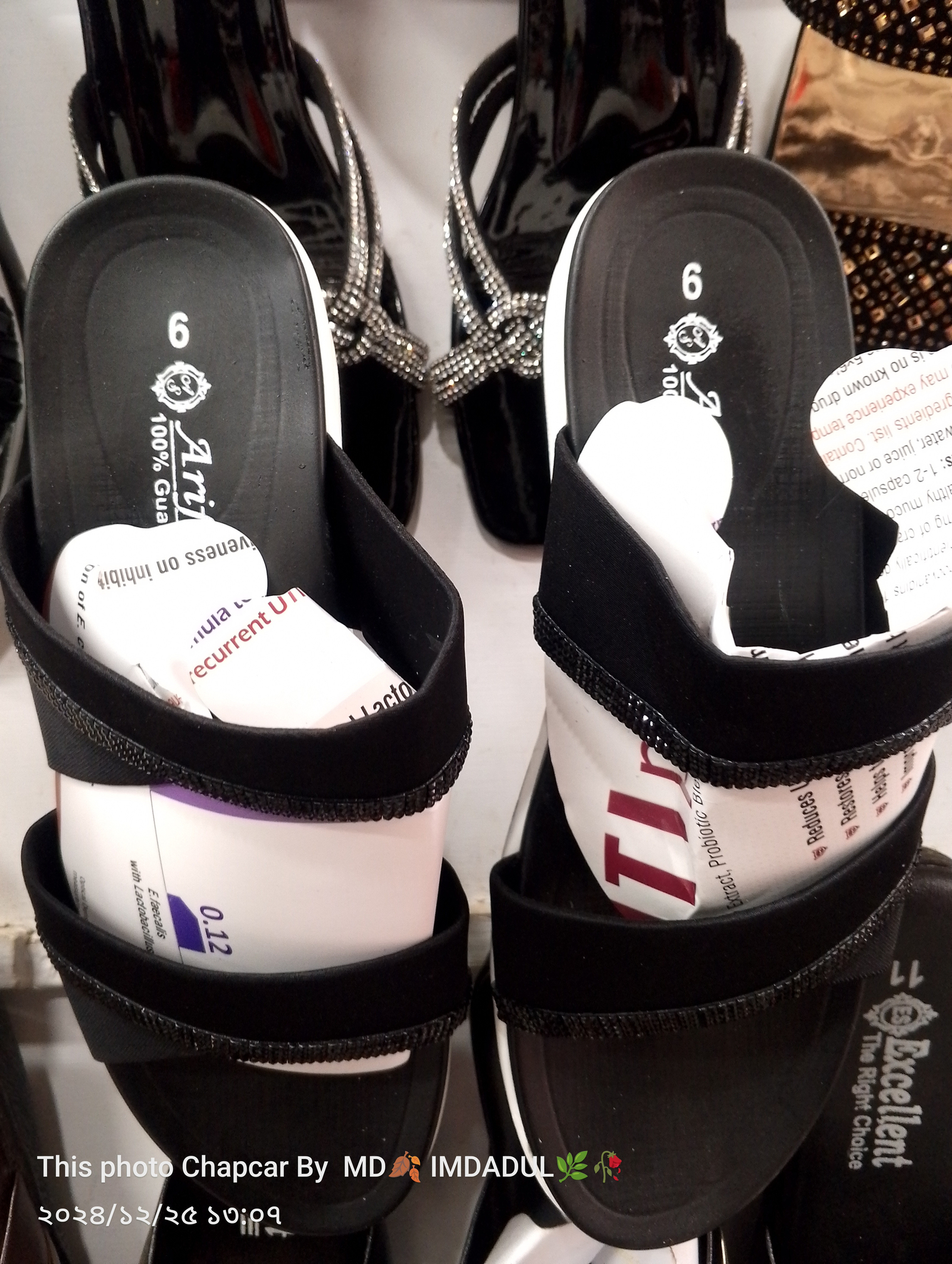Sandals For Girls Wedges 5cm Glossy Ribbon Motif